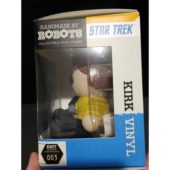 Star Trek Kirk Handmade by Robots Vinyl Figure 003 Knit Series NEW - Picture 3 of 5